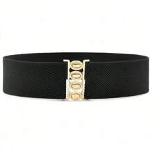 1 pieza/3 piezas Cinturón elástico de moda para vestidos, banda decorativa para la cintura de alta calidad y versátil para damas