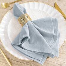 4pcs/Set Washable Dining Napkins, 40cm X 40cm, Suitable For Wedding, Party, Bridal Shower, Birthday, Table Decoration