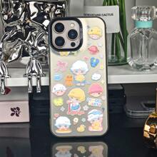 Suitable For IPhone 16/15/14/13/12/11 Pro. Cute Cartoon Character Sticker - Style Collage With "DIMOO PARTY" Motif - Themed Design. Fashionable And Beautiful Protective Case Using PC Material. Ideal Gifts For Family, Friends, Kids, Birthday,Spring, Holiday, Boyfriends, Girlfriends, Valentine's Day.
