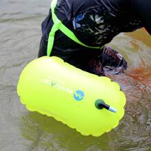 1 pieza Flotador inflable de burbuja para nadar, boya de remolque, ideal para nadadores principiantes, estilo aleatorio, artículos esenciales de playa, accesorios de playa, flotador de piscina