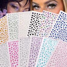 Multi-Pack Shiny 3D Rhinestone Stickers, Colorful Faux Crystal Face And Body Decor, Various Sizes, Suitable For DIY Holidays, Y2K Makeup, Rave Parties, Masquerade Eye Decoration, 1/5 Pieces - Multicolor - View 12