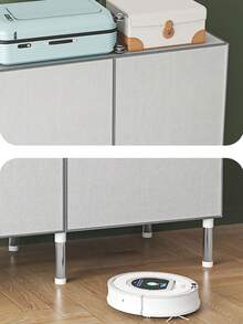 1pc New Portable Wardrobe Closet, Magnetic Double Door, Modern Minimalist Design, Steel Pipe Frame Structure, Reinforced Tube (19mm) Durable, Interior Hanging Rail & Multi-Layer Storage Shelves For Clothes And Daily Items, Suitable For Home, Bedroom, Apartment, Rental - Multicolor - View 10