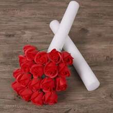 1/2/4/6 piezas de espuma floral blanca premium 40cm x 5cm - Base para arreglos florales de boda DIY, esponja cilíndrica sólida, para arreglos florales, tubos de espuma de poliestireno, para modelado y manualidades DIY, decoraciones para eventos y fiestas
