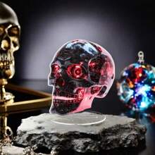 1pcsVampire Carriage, Jack Crow, Skull Head, Halloween Series, Acrylic Desktop Stand, Atmosphere Decoration