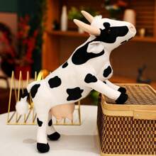 Plush Cow Stuffed Animal Doll, Cartoon Calf Doll, Chinese Zodiac Ox Soft Doll, Kids Birthday Gift, Photo Prop, Decorative Figurine