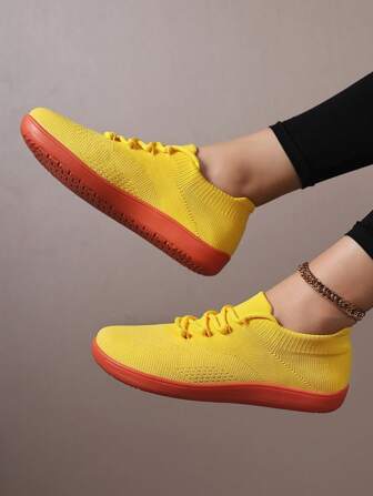 New Loose Fit Breathable Comfortable Casual Lace-Up Women House Slippers
