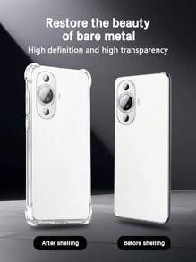 3pcs Transparent Four-Corner Anti-Fall Case Compatible With Huawei/Honor Series, Huawei/Honor Transparent Four-Corner Anti-Fall Phone Case, Phone Case, Phone Protective Cover, Phone Shell, Phone Sleeve, Anti-Fall Phone Case, Transparent Phone Case, Minimalist Phone Case, Solid Color Phone Case, Transparent Phone Case, TPU Anti-Fall Phone Case (Military-Grade Anti-Fall)