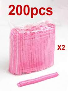 100pcs/50pcs Thick Disposable Hats, Kitchen Oil Fume And Hair Proof Food Caps, Shower Caps, Beauty Salon Specific Breathable Headgear, Disposable Hats, Work Caps, Kitchen Chef Catering Hats, Dust-Proof Headgear, Food Mesh Caps, Non-Woven Sanitary Headgear, Suitable For Dust-Free Workshops, Laboratories, Beauty Salons, Food Processing, Electronics Industry, Cleaning Work, Industrial Operations, Nail Art And Other Places