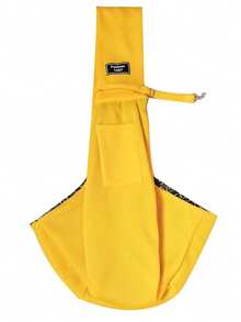 1pc Pet Carrier Backpack, Suitable For Cats, Dogs And Puppies - Outdoor Travel Dog Shoulder Bag, Single Person Comfortable Messenger/Tote Bag