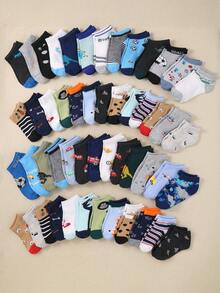 12-Pair Assorted Boys' Socks Random Car/Basketball/Animal Cartoons | Ultra-Soft, Comfortable And | Perfect For School, Birthdays And Family Trips