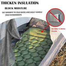 Upgraded 5cm Inflatable Camping Mattress With Built-In Ergonomic Pillow |Combinable Double|Twin Size |Lightweight Protable Quick Inflation Air Mattress For Camping,Hiking,Travel&Outdoor