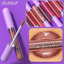 DUNUF 1 Pcs Long-Lasting Lip Gloss Set Waterproof Lipstick Non-Fading Non-Stick Cup Beginner Friendly Perfect Christmas Gift Beautifully Wrapped - 彩色 - 查看 3