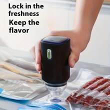 [Portable Vacuum] Handheld Household Vacuum Machine, 5.1*2in Vacuum Sealer,Vacuum Sealer Machine,Mini Vacuum,Sealing Machine,Vacuum Storage Bags,Electric Vacuum Pump Reusable Vacuum Bag 4pcs (22 * 21cm) + 1pc (26 * 34cm), USB Vacuum Machine