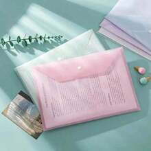 10 حبات أكياس بلاستيكية بحجم A4 للاستخدام في ال- DIY بألوان موراندي ؛ سميكة وذات سعة كبيرة لحفظ المستندات والأوراق والامتحانات وما إلى ذلك ؛ شفافة وسمك 1 ملم. العودة إلى المدرسة ، مستلزمات المدرسة