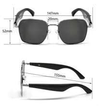 LIGE's New Casual Smart Bluetooth Glasses 55mAh MAh Capacity Battery Bluetooth Call/Music Playback/Voice Assistant/Remote Control Photography/AI Translation, Wind And Sandproof Fashion Multifunctional Smart Glasses For Women Every Day, Travel, Wear