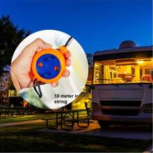 1 pièce Corde à linge portable rétractable pour extérieur, camping, hôtel, anti-dérapant, résistant au vent, accessoire de séchage de linge 10m