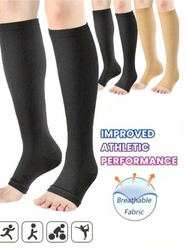 Lightweight Compressed Men & Women Socks, Footless Compression Socks For Men And Women, Suitable For Running, Travel, And Work