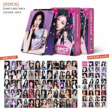 55张/92张/30张 Kpop (Vicky)/SKZ (DO IT)/BABYMONST/AESPA/KATSEYE/DILE/I.VE/TWICE/NMIXX 照片卡收藏套装 - 手工剪贴簿套装，K-Pop BLINK 生日礼物 | 卡套、书签套装、收藏卡、情人节礼物