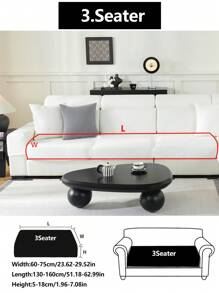 1pc Stretch Sofa Cover Non-Slip All-Inclusive Sofa Seat Cover Universal Sofa Cushion Cover Fabric Thickened Sofa Cover Cloth Machine Washable Dust-Proof And Dirt-Resistant Home Decoration Pet-Friendly Protective Cover White Fresh And Simple Room Decoration Adjustable Corner Sofa Cover Suitable For Bedroom, Office, Living Room Combination And L-Shaped Sofa Blanket And 1234 Seat Cover
