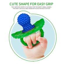 1 pezzo Gel per dentizione del bambino in silicone con cartone animato, morso anti-morso per bambini, barretta da masticare per denti, stabilizzatore per denti, ciuccio, mordere divertente