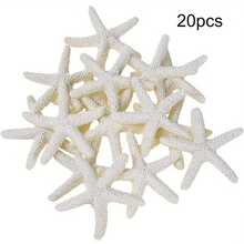 20 pièces de décorations en résine étoile de mer, 3 cm - parfaites pour les mariages, les fêtes et les artisanats maison, la décoration d'intérieur et les accessoires