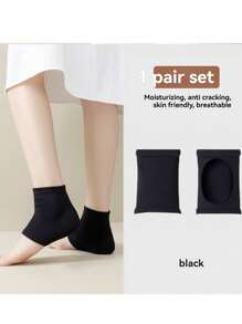 1/2 Pairs Ankle Compression Socks, Breathable Polyester Foot Sleeve For Running, Cycling, And Fitness, Gel Achilles Tendon Guard, Unisex Daily Foot Care Solutions