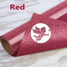 Rouleau de vinyle de transfert thermique pailleté - 12x19,5 pouces, coupe facile et HTV pour t-shirts, vestes, jeans et sacs à dos - écussons à repasser permanents pour toutes les machines de découpe