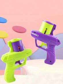 Juego de 1 o 2 lanzadores de zanahoria blanda con 15 discos de espuma, juguete interactivo de gato de colores, juguete de alivio del estrés, juguete anti-estrés, juguete para interior/exterior, lanzadores de disco volador en forma de zanahoria, juguete interactivo giratorio y de disparos para niños de 3 a 12+ años, mascotas y juegos interactivos