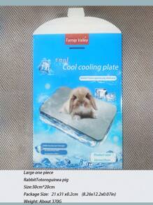 1 pieza Placa de refrigeración de aluminio para mascotas en verano, placa de refrigeración para conejos, hámsteres pequeños, gatos dragones, placa de hielo para disipar el calor, productos de refrigeración de verano para mascotas pequeñas