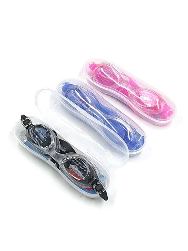 1 Stück/2 Stück/für Outdoor, Schwimmen, hochauflösend, beschlagfrei, Schwimmbrillen/für Herren und Damen, universell, Material PVC, Schwimmbrillen (Zufallsfarbe)