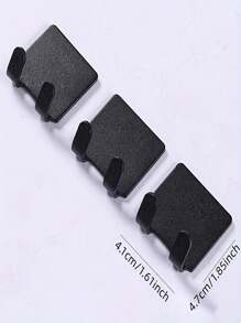 Self-Adhesive Razor Stand With Towel Hook, Suitable For Bathroom Organization, No Drilling Required