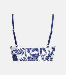 Women's Bikini Top Bathing Suit V Neck Adjustable Spaghetti Straps Twist Front - 白色 - 查看 6