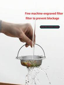 3 pièces Filtre d'évier de cuisine en acier inoxydable, capteur de résidus alimentaires/cheveux, gardez vos baignoires et éviers de drain sans obstruction