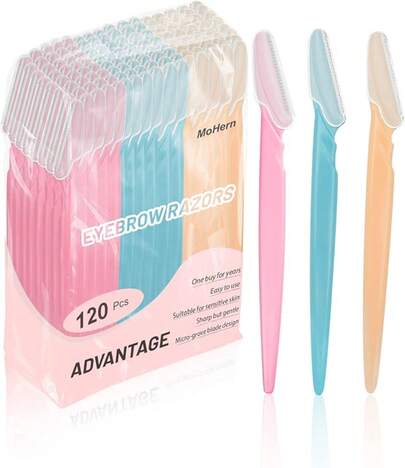 Eyebrow Razor For Women, 12 Pcs Dermaplaning Tool For Face Professional, Face Razor For Women Facial Hair Remover