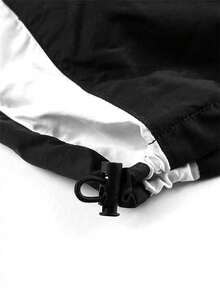 Spring Fashion Solid Color Street Loose Tops Casual Women's Letter Printing Draw Rope V-Neck Y2k Top For Women