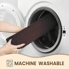 TECHMILLY Super Soft Shaggy Bathroom Rugs, Absorbent Thick Non Slip Microfiber Bath Rugs, Quick Dry Machine Washable Bath Mat For Bathroom Floor, Bathtub And Shower 17"X24"