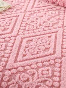 1pc Pink Fleece Blanket, Vintage Style Warm Soft Plush Throw Blanket For Bed, Air Conditioning, Sofa, Bedroom Decor, Available In Multiple Sizes And Colors