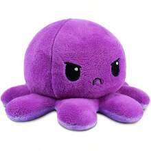 The Original Reversible Octopus Plushie - Pink + Aqua - Cute Sensory Fidget Stuffed Animals That Show Your Mood, 4 Inch - Purple + Light Purple - 查看 12