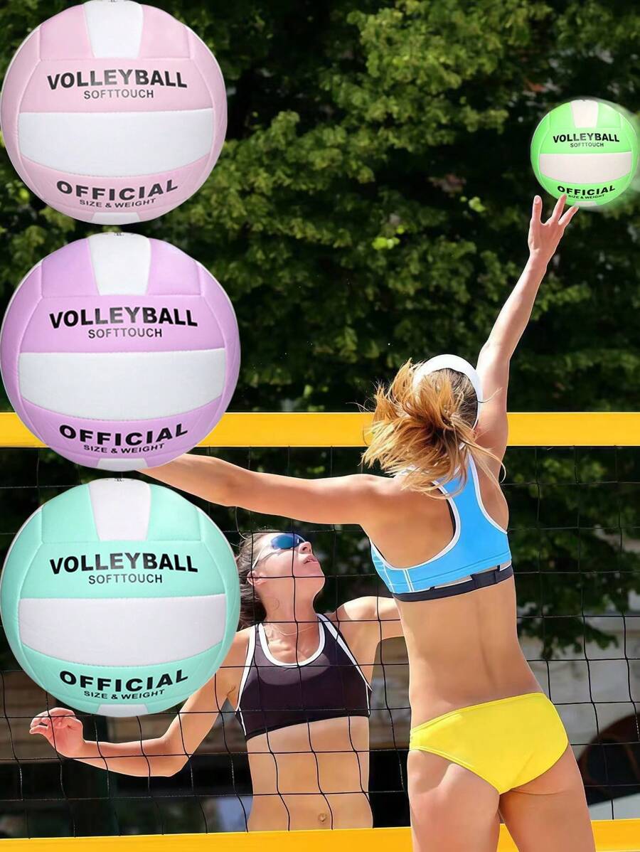 1pc Super Soft Official Size 5 Volleyball, Suitable For Outdoor/Indoor/Pool/Gym Training, High-Quality Volleyball Equipment, Durable & Stable, Waterproof For Beach Games & Training
