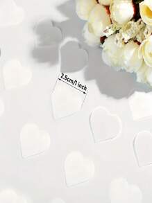 6000 White Heart-Shaped Party Confetti, Suitable For Weddings And Bridal Parties. Wedding Confetti, Heart-Shaped Party Marbles, Valentine's Day Wedding Party Gifts, Love Party Marbles, Balloon Fillers, Suitable For DIY Celebration Parties, Party Marbles, Wedding Decorations Summer Birthday Beach Back To School School Supplies Room Decor