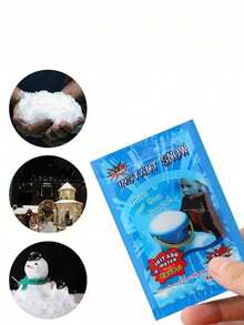 10 片人造雪粉，夏季清凉乐趣，户外装饰道具，青少年手工玩具和节日/生日礼物 - 彩色 - 查看 5