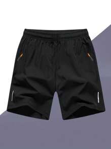 2pcs/Set Boys & Teens Minimalist Loose Outdoor Sports Solid Color Pocket Shorts For Back To School, Spring & Summer
