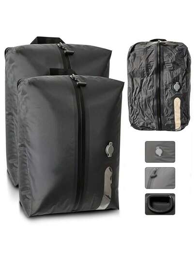 1pc 17L Large Capacity Waterproof Reusable Vacuum Bag, Space-Saving Vacuum Compression Bag, Travel Essential, Waterproof Beach Bag, Suitable For Suitcases And Backpacks, Waterproof Dustproof Vacuum Sealed Clothing Packing Box (Pump Not Included)