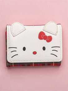 Sanrio 1/2/3 Peças, Carteira de Aparência de Alto Nível Sanrio Oficialmente Autorizada, Hello Kitty, Kurumi, Cachorro Yugua, Cachorro Pudding, Melodi, Carteira do Cachorro Pudding, Estilo Jovem de Cor Dopamínica, Adequada para Carregar Durante Viagens, Conveniente para Guardar Trocos Soltos, Cartões Bancários, Carteiras de Motorista, Passaportes, O Melhor Presente para Amigas