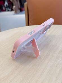 Funda de teléfono con carga inalámbrica magnética de lujo, mate y translúcida, compatible con iPhone 16, 15, 14, 13, 12, 11 Pro Max Plus, con anillo de cámara de metal, absorción de impactos y protección con cubierta trasera rígida - Rosa - Ver 3