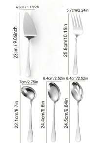 Set di posate in acciaio inossidabile 304 personalizzabile, composto da 5 pezzi tra cui coltello, forchetta, cucchiaio, cucchiaino da tè - ideale per uso quotidiano e occasioni speciali, regalo perfetto per compleanni o celebrazioni personali, stoviglie per occasioni speciali | Articoli personalizzabili | Posate, forniture scolastiche