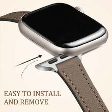 BEIMUSON Geeignet für Apple Watch Armband Series 11/10/9/8/7/6/5/4/3/2/1/SE/Ultra Universal, hochwertige PU-Leder Armbanduhr, leicht, atmungsaktiv, modischer Damenstil für Series 38mm 40mm 41mm 42mm 44mm 45mm 46mm 49mm