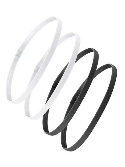 4pcs Elastic Anti-Slip Sweatband Headband For Outdoor Sports, Men Vacation Accessories, Soccer Headband, Men Accessories, Accessories For Man, Soccer Hair Accessories, Baseball Accessories, Head Bands For Men, Unisex Gifts,Summer,Hair Accessaries