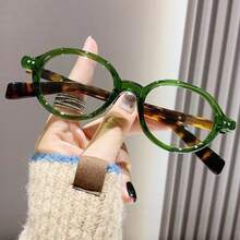 小框老花镜 复古椭圆米钉老花镜 +1.0-+4.0