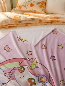 1pc Customizable Fleece Blanket, Suitable As A Gift For Girls, Boys, Adults, Valentine's Day, Lightweight, Soft And Warm, Suitable For Mother's Day, Birthday, Children's Day, Father's Day, Graduation, Wedding, Christmas, Home Use On Sofa, Bed, Car, Bedroom, Living Room - Multicolor - View 7
